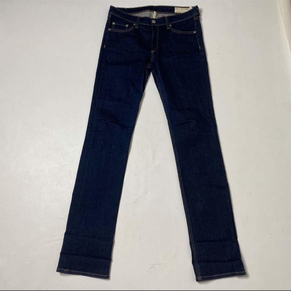 Rag & Bone | Straight Leg High Rise Stretch Jeans